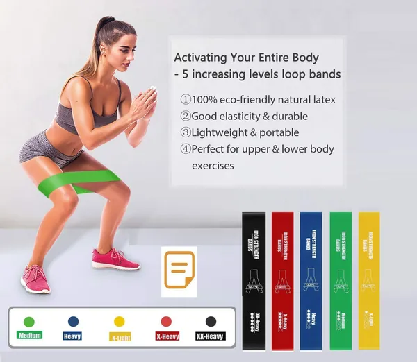 A-TAPE_Exercise_Sports_Loop_Band_|_Heavy_&_X-Light_(Pack_Of_2,_Red_|_Blue)_Resistance_Band_(Pack_of_2)