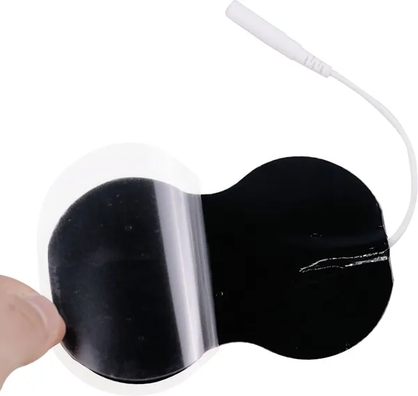 AGAM_Eight_Shaped_Electrodes_8.9_cm_X_5.5_cm_Large_Size_(Pack_of_4)_R_283_Massager_(White)