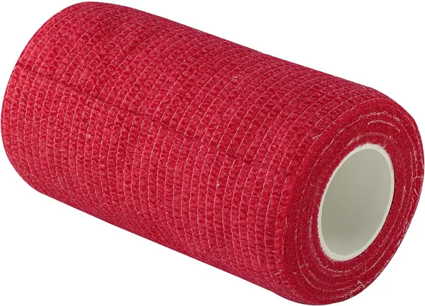 A-TAPE_Breathable_Self_Adhesive_Cohesive_Bandage_�_for_Sports,_Wrap,_Athletic,_Non_Woven_First_Aid_Medical,_Wrist,_Swelling_(10_cm_X_4.5_mtr-_Pack_of_6)_Beige_&_Red_,_Cotton_Crepe_Bandage