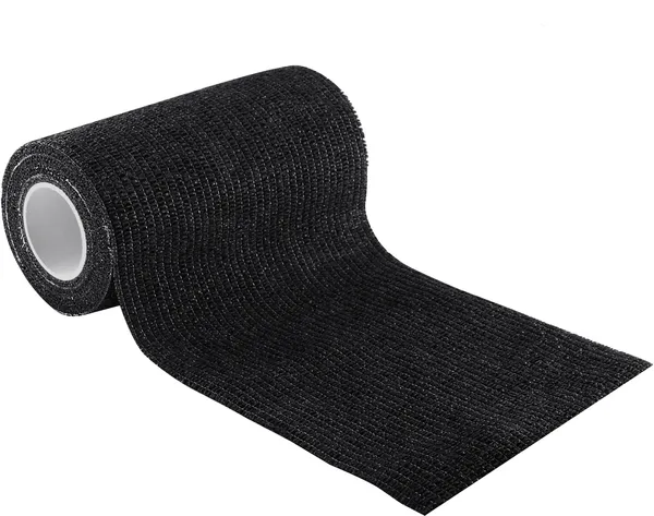 A-TAPE_Breathable_Self_Adhesive_Cohesive_Bandage_�_for_Sports,_Wrap,_Athletic,_Non_Woven_First_Aid_Medical,_Wrist,_Swelling_(10_cm_X_4.5_mtr-_Pack_of_6)_Green_&_Black,_Cotton_Crepe_Bandage