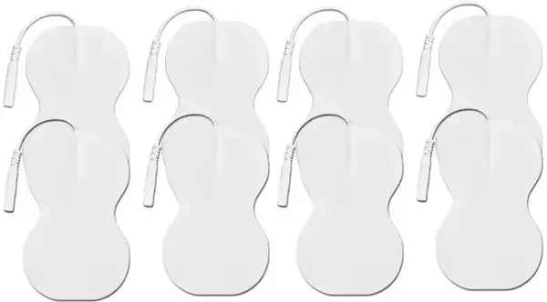 AGAM_Eight_Shaped_Electrodes_8.9_cm_X_5.5_cm_Large_Size_(Pack_of_8)_R_283_Massager_(White)