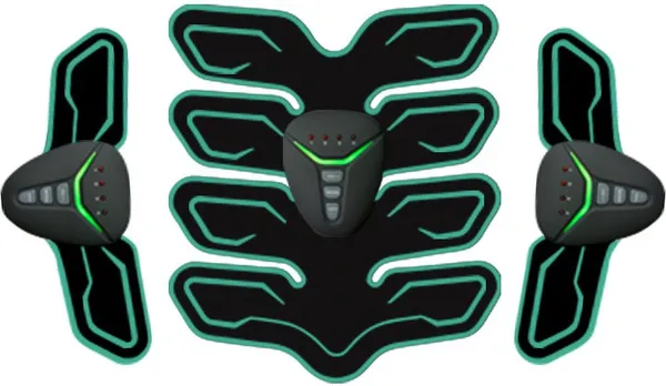AGAM_Abs_Stimulator_Muscle_Toner_Abdominal_Toning_belt_EMS_Abdomen_Muscle_Massager_(Black,_Green)