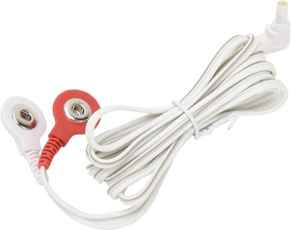 AGAM_2.35mm_Shielded_To_Snap_3.5mm_Replacement_Electrode_Wires_Standard_Tens_Wire_Electrotherapy_Device_(Connection_Cable_for_Tens_EMS_Massage_Units_-_Pack_of_2)