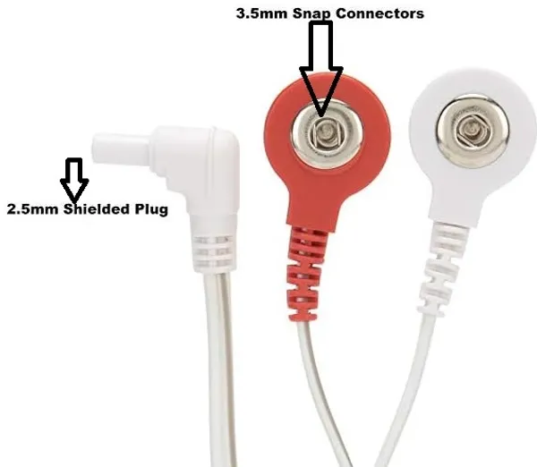 AGAM_2.35mm_Shielded_To_Snap_3.5mm_Replacement_Electrode_Wires_Standard_Tens_Wire_Electrotherapy_Device_(Connection_Cable_for_Tens_EMS_Massage_Units_-_Pack_of_2)