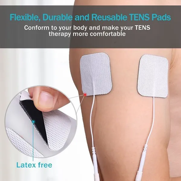 AGAM_Self_Adhesive_Square_Electrode_Pads_for_EMS,_TENS,_IFT_and_Pulse_Massagers_Tens_Unit_Electrodes_Pads_Electrotherapy_Device_(Pack_of_8)