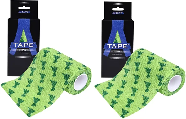A-TAPE_Self_Adhesive_Cohesive_Bandage_(10cm*4.5m|Pack_of_2,_Dinosaur_)_Crepe_Bandage