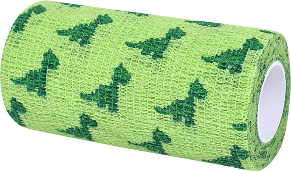 A-TAPE_Self_Adhesive_Cohesive_Bandage_(10cm*4.5m|Pack_of_2,_Dinosaur_)_Crepe_Bandage