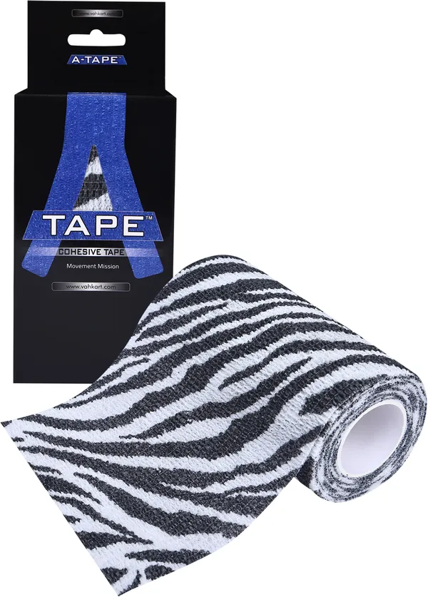 A-TAPE_Self_Adhesive_Cohesive_Bandage_(10cm*4.5m|Pack_of_2,_Zebra)_Crepe_Bandage