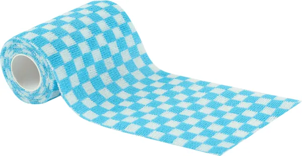 A-TAPE_Cohesive_Crepe_Bandage_for_Humans_&_Pets_Blue_check_(10_cm*4.5_mtr)_Pack_Of_2_Crepe_Bandage