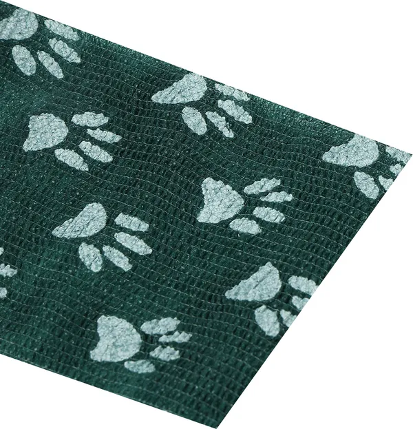A-TAPE_Cohesive_Crepe_Bandage_for_Humans_&_Pets_Dark_Green_Paw_(10cm*4.5_mtr)Pack_Of_2_Crepe_Bandage