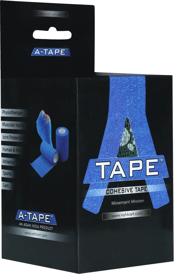 A-TAPE_Cohesive_Crepe_Bandage_for_Humans_&_Pets_Dark_Green_Paw_(10cm*4.5_mtr)Pack_Of_2_Crepe_Bandage