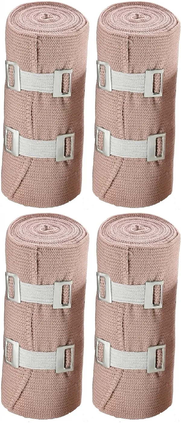 A-TAPE_Elastic_Compression_Bandage_Stretches_up_to_15ft_|_Pack_of_4_(10cm*5ft)_Crepe_Bandage