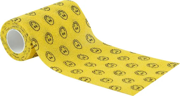 A-TAPE_Cohesive_Crepe_Bandage_for_Humans_&_Pets_Smiley_(10_cm*4.5_mtr)_Pack_Of_2_Crepe_Bandage
