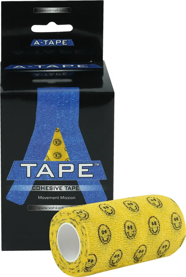 A-TAPE_Cohesive_Crepe_Bandage_for_Humans_&_Pets_Smiley_(10_cm*4.5_mtr)_Pack_Of_2_Crepe_Bandage
