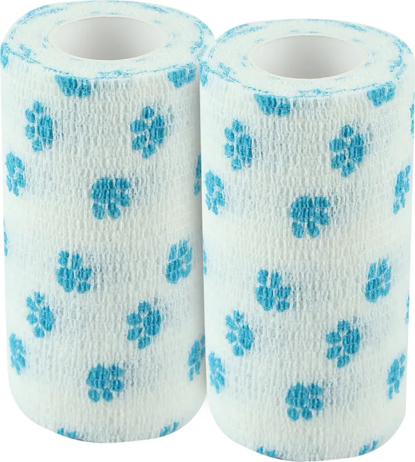 A-TAPE_Cohesive_Crepe_Bandage_for_Humans_&_Pets_White_small_Paw_(10cm*4.5_mtr)Pack_Of_2_Crepe_Bandage
