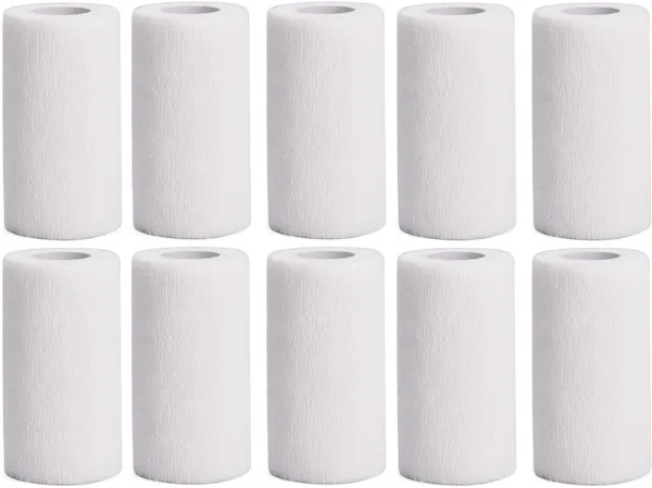A-TAPE_Breathable_Cohesive_Bandage_for_Humans_&_Pets_(10_cm*4.5_mtr)_Pack_Of_10_White_Crepe_Bandage