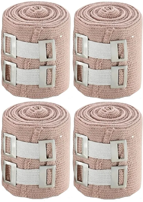 A-TAPE_Elastic_Compression_Bandage_Stretches_up_to_15ft_|_Pack_of_4_(5cm*5ft)_Crepe_Bandage