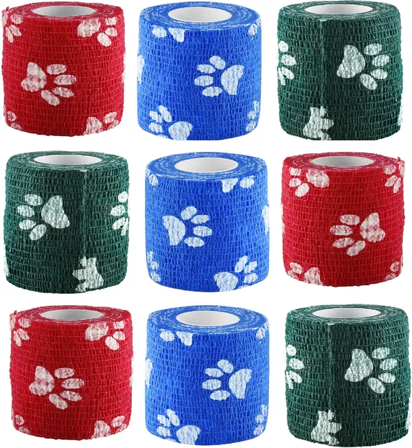 A-TAPE_Breathable_Cohesive_Bandage_for_Humans_&_Pets_(5_cm*4.5_mtr)_Pack_Of_9,_Paw's_Crepe_Bandage