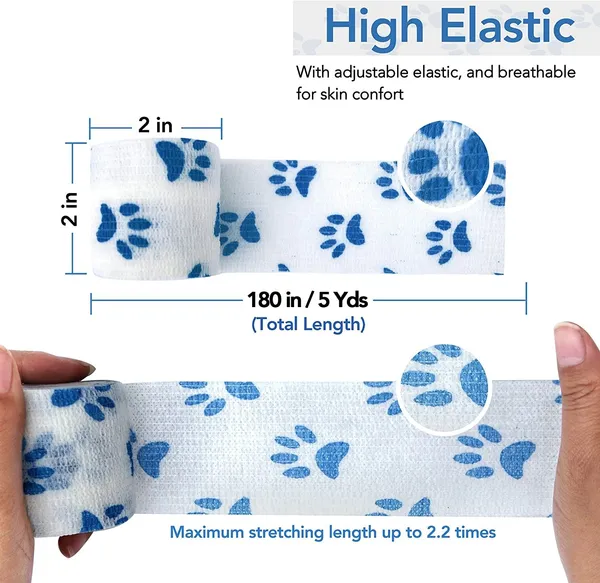 A-TAPE_Breathable_Cohesive_Bandage_for_Humans_&_Pets_(5_cm*4.5_mtr)_Pack_Of_9,_Paw_Crepe_Bandage