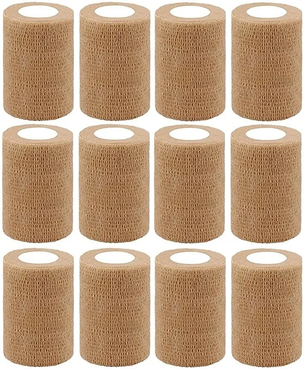 A-TAPE_Self_Adhesive_Cohesive_Bandage_(7.5cm*4.5m|Pack_of_12,_Beige)_Crepe_Bandage