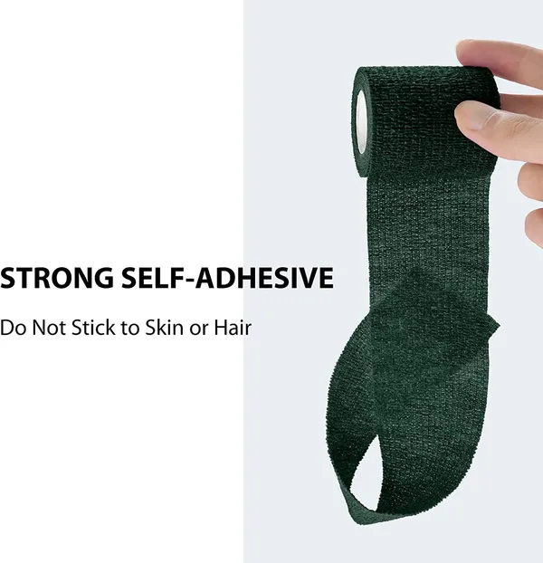A-TAPE_Self_Adhesive_Cohesive_Bandage_(7.5cm*4.5m|Pack_of_12,_Black)_Crepe_Bandage