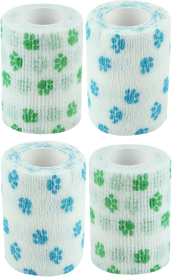 A-TAPE_Breathable_Cohesive_Bandage_for_Humans_&_Pets_(7.5_cm*4.5_mtr)_Pack_Of_4,_s-Paws_Crepe_Bandage