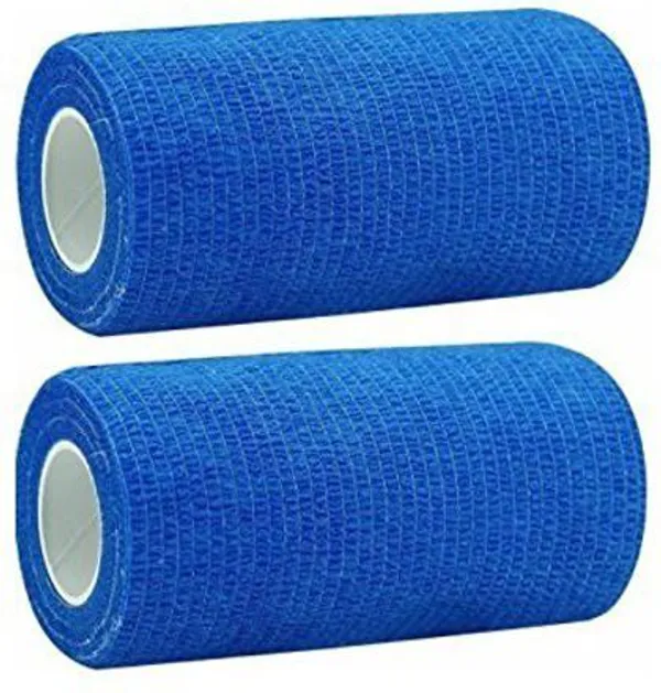 A-TAPE_Cohesive_Self_Adhesive_Crepe_Bandage_for_Support_(10_cm*4.5_mtr-_Pack_of_2)_Blue_Crepe_Bandage_(10_cm)