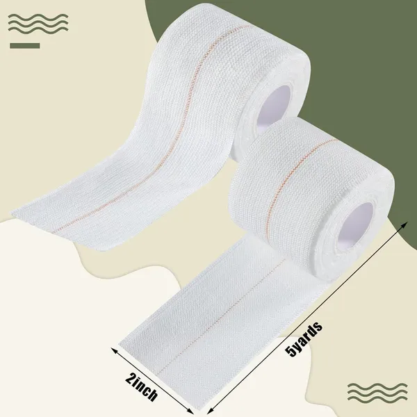 A-TAPE_Cotton_High_Elastic_Adhesive_Bandage_(5cm_X_4.5m_|_Pack_of_2)_for_Compression_Crepe_Bandage_(5_cm)