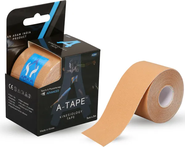A-TAPE_Made_in_Korea_Kinesiology_Tape_for_Sports_Injury_Pain_Relief(5_cm_*_5_m_|_Beige)_Kinesiology_Tape