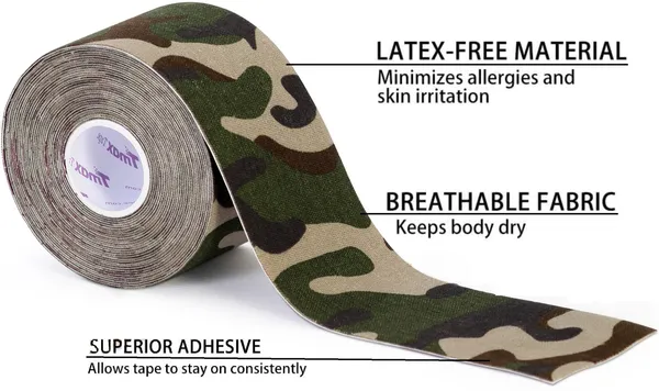 A-TAPE_Made_in_Korea_Kinesiology_Tape_for_Sports_Injury_Pain_Relief(5cm*5_m,_Greencamo)_Kinesiology_Tape