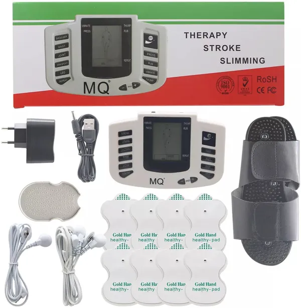 AGAM_Tens_Digital_Therapy_Machine_(Dual_Channel_with_slippers_Foot_Circulation_for_Neuropathy_Diabetic_Cramps)_Physiotherapy_Machine_Massager_(Green)