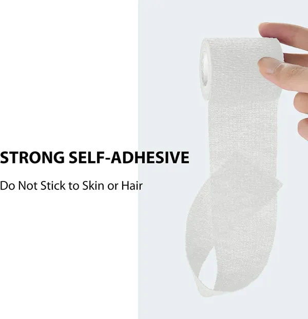 MuscleFix_Self_Adhesive_Cohesive_Crepe_Bandage_(5_cm_X_4.5_mtr-_Pack_of_4)_White_Crepe_Bandage_(5_cm)