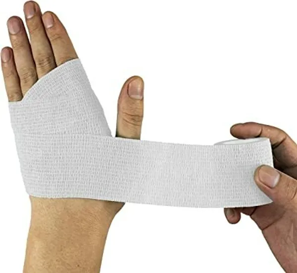 MuscleFix_Self_Adhesive_Cohesive_Crepe_Bandage_(5_cm_X_4.5_mtr-_Pack_of_4)_White_Crepe_Bandage_(5_cm)