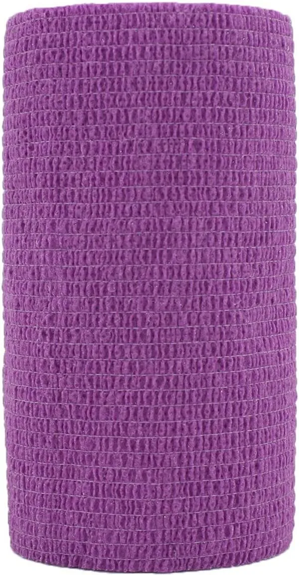 MuscleFix_Self_Adhesive_Cohesive_Crepe_Bandage_(10_cm_X_4.5_mtr-_Pack_of_4)_Purple_Crepe_Bandage_(10_cm)