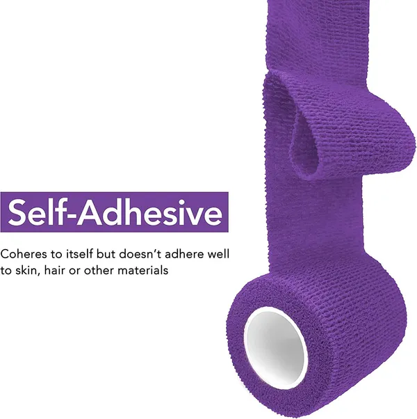 MuscleFix_Self_Adhesive_Cohesive_Crepe_Bandage_(10_cm_X_4.5_mtr-_Pack_of_4)_Purple_Crepe_Bandage_(10_cm)