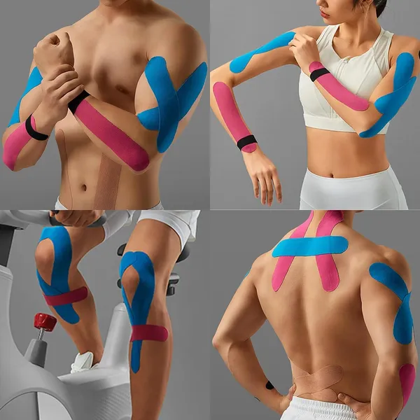 MuscleFix_4_Way_Stretch_Kinesiology_Tape_for_Support_&_Recovery_(5_cm_*_5_m_|_Beige)_Kinesiology_Tape