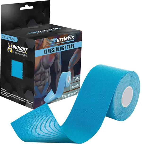 MuscleFix_Sports_Kinesiology_Tape_for_Injury,_Muscle_Support_and_Physiotherapy(5_m_*_5_cm)_Kinesiology_Tape