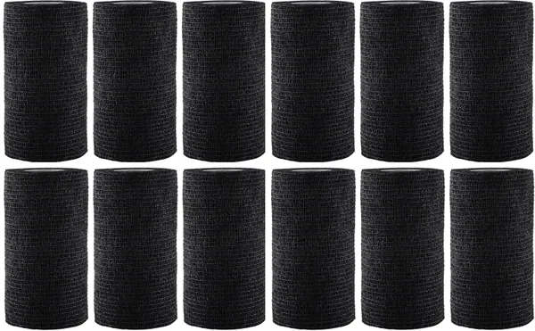 MuscleFix_Cohesive_Crepe_Bandage_for_Humans_&_Pets_(10_cm_*_4.5_mtr/_Pack_Of_12)_Navy_Crepe_Bandage