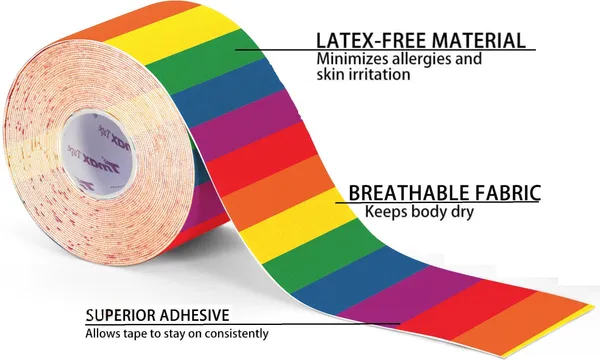 tmax_Kinesiology_Tape_|Athletic_Sports_Tape_(5_m_*_5_cm)_Rainbow_Pattern_Kinesiology_Tape