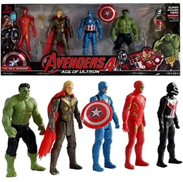 Satsa Avengers Toys Set For Kids Super Action Heroes Multi Colour Set Of 5 Multicolor Price in India Buy Satsa Avengers Toys Set For Kids Super