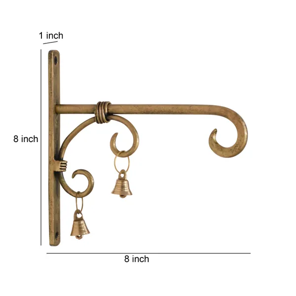 Pack_Of_2_Hand_Forged_Metal_Antique_Golden_Wall_Bracket_For_Hanging