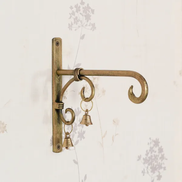Pack_Of_2_Hand_Forged_Metal_Antique_Golden_Wall_Bracket_For_Hanging