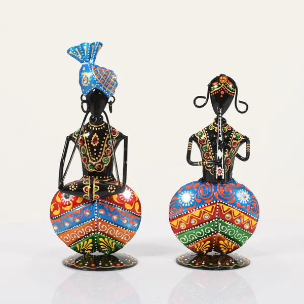Set_of_2_Metal_Handcrafted_Decorative_Tribal_Musician_Figurines_Table_Decor_Room_|_Bedroom_|_Drawing_Room_|_Home_dcor_|_Multicolor_Statue