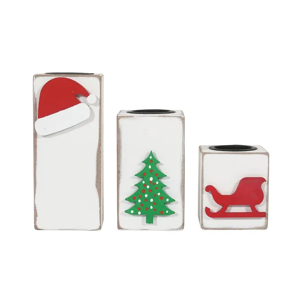 Set_of_3_Lamcy_Plaza_Wooden_Christmas_Tea_Light_Candle_Holder_|_Table_Top_Deco_|_Home_Decoration_|