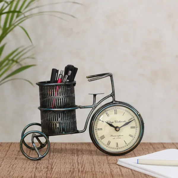 Iron_Antique_Pen_Holder_With_Clock_|_Pen_Holder_For_Office_And_Home_Decoration
