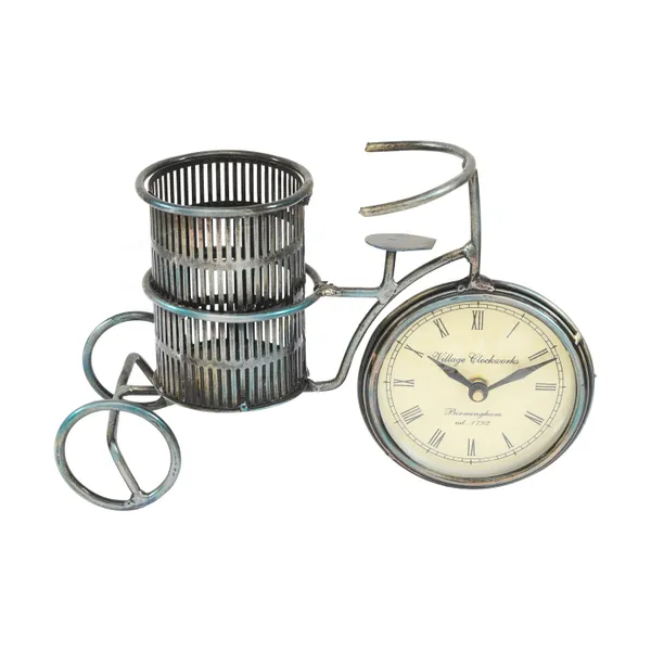 Iron_Antique_Pen_Holder_With_Clock_|_Pen_Holder_For_Office_And_Home_Decoration
