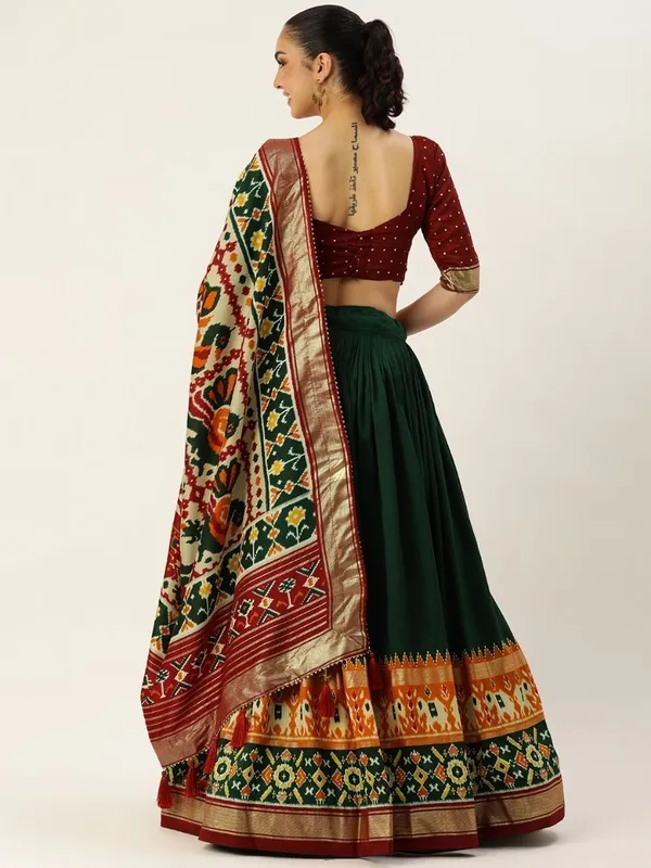 Green_Dola_Silk_Patola_Print_Traditional_Lehenga_Choli