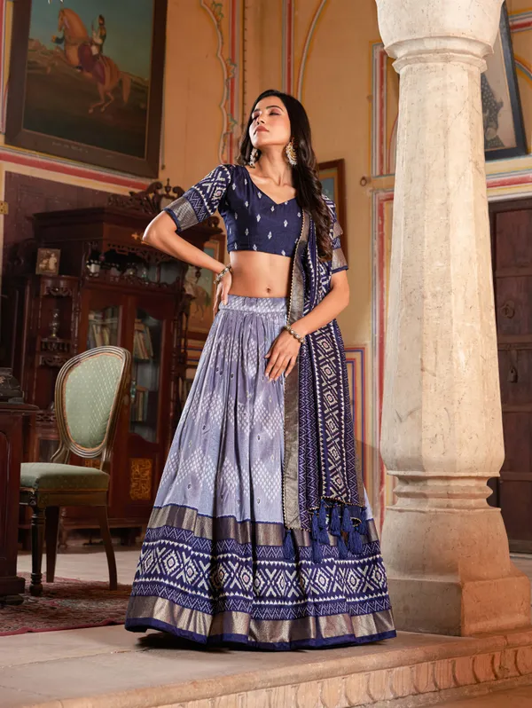 NAVY_BLUE_COLOR_SILK_LEHENGA_CHOLI_WITH_PATOLA_PRINT_DUPATTA