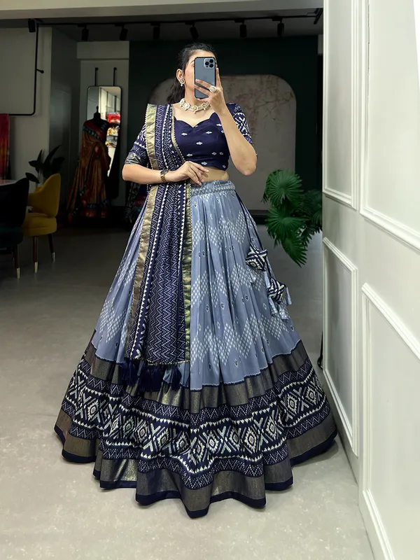 Navy_Blue_Dola_Silk_Patola_Print_Traditional_Lehenga_Choli