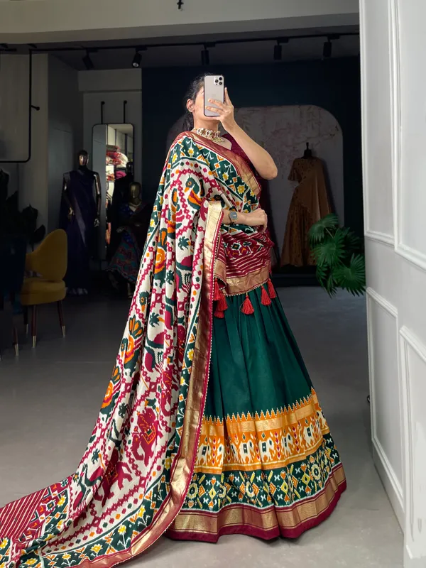 Green_Patola_Print_Traditional_Lehenga_Choli